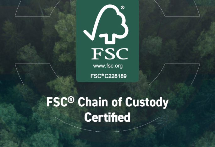 We’re proud to have achieved FSC® Chain of Custody Certification